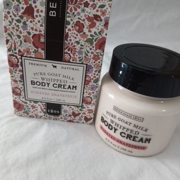 NIB Beekman 1802 HONEYED GRAPEFRUIT 8oz Whipped Body Cream USA MADE Goat Milk - Picture 2 of 7